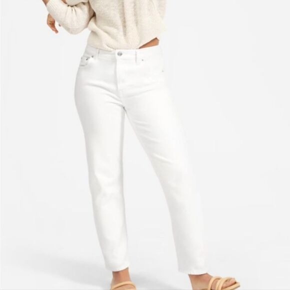 EVERLANE The Summer Jean High Rise Straight Jeans White 29 - Picture 1 of 7